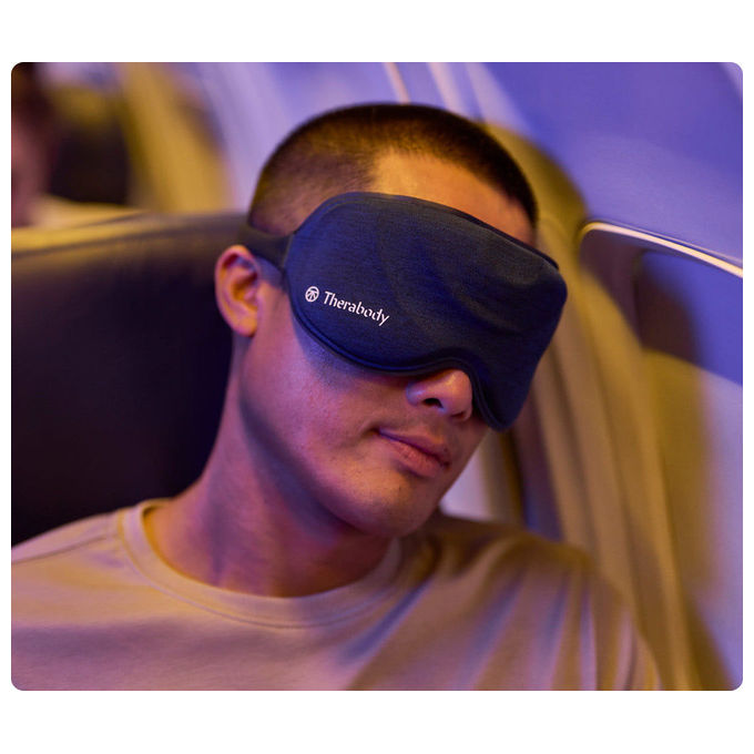Therabody WTH85208II SleepMask Maschera per il Sonno con Massaggio Oculare 3 Modalita' di Relax Batteria 240 min USB-C Ricaricabile colore Nero