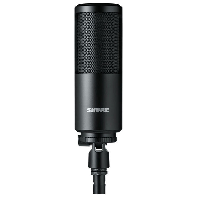 Shure SM4-K Microfono da studio Cardiode Cablato con Connettore XLR 48V Phantom Power colore Nero