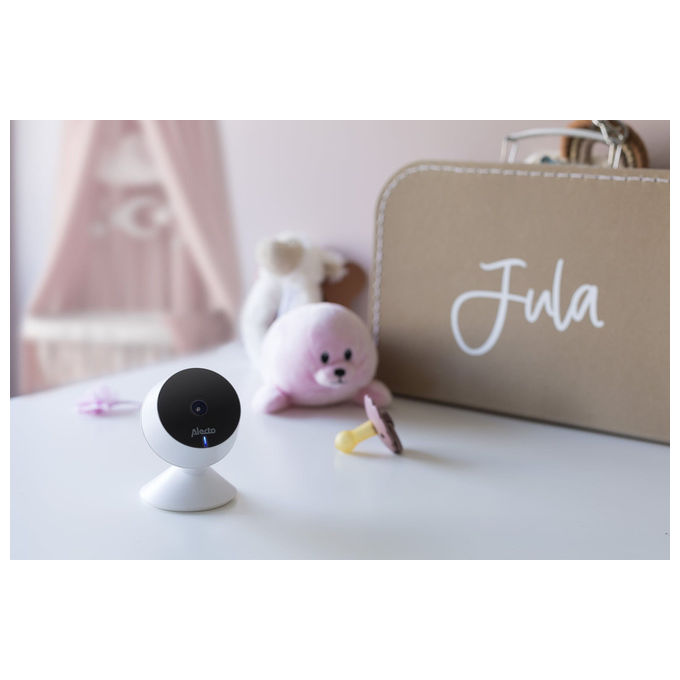 Alecto SMARTBABY5 Telecamera Wi-Fi per Bambini 1920 x 1080 px Comunicazione Bidirezionale Avvisi Movimento e Suono colore Bianco