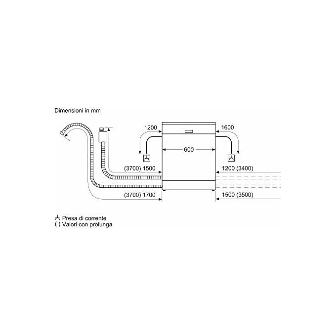 Bosch SMS4EMI01E Serie 4 Lavastoviglie Libera Installazione 14 coperti Classe C 42 dB Wi-Fi EfficientDry (85x60x60 cm) colore Acciaio Inox