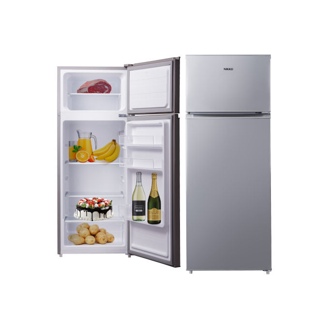 Nikkei SNDP238S Frigorifero Doppia Porta 210 L 143 cm Classe F Statico Controllo Meccanico colore Argento