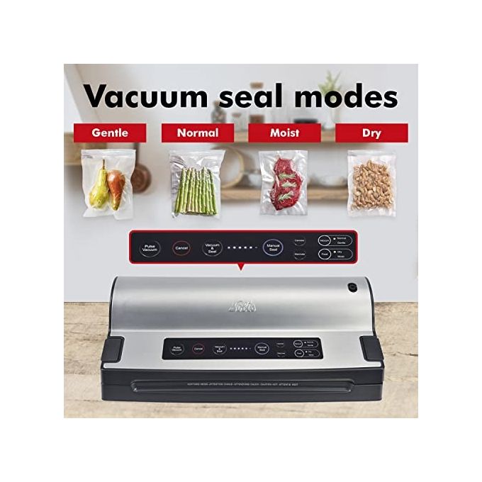 Solis 922.20 TYP 575 VAC PRESTIGE 575 Apparecchio per Confezionamento Sottovuoto 120 W -0.7 bar 12 l-min Touch Screen colore Acciaio Nero