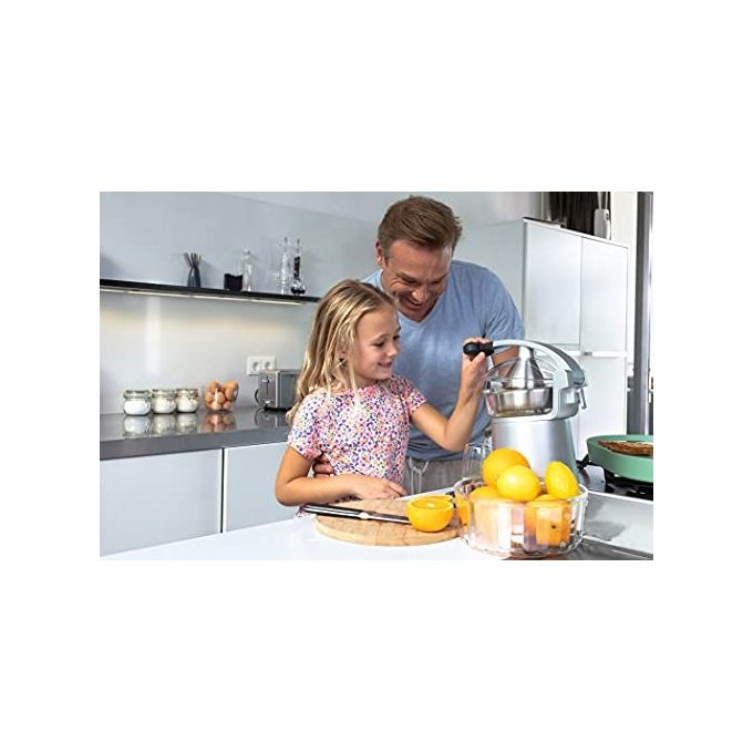 Solis 921.83 Spremiagrumi Elettrico 230 W con Funzione Antigoccia e Coperchio Argento