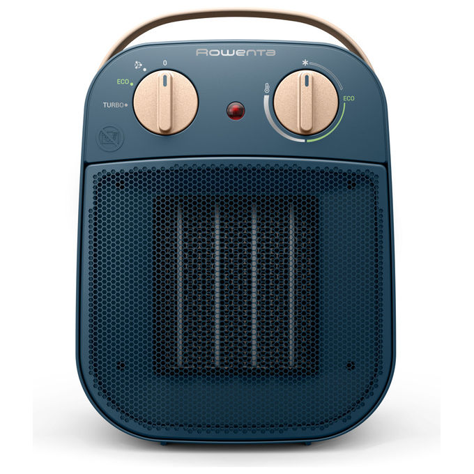 Rowenta SO8230F0 My Nomad Riscaldatore ambiente elettrico con ventilatore 1800 W per stanze fino a 25 m² termostato regolabile 3 velocita' colore Blu