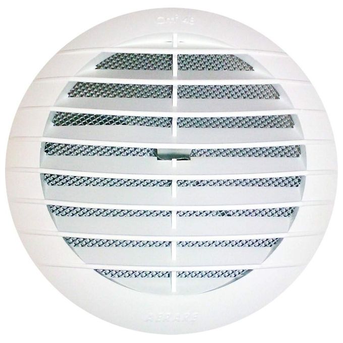 IDRO BRIC SP0044GR Griglia Aerazione Tonda Termoflex Pieghevole Antisfondamento Ø 190 mm per Tubo 125 160 mm colore Bianco