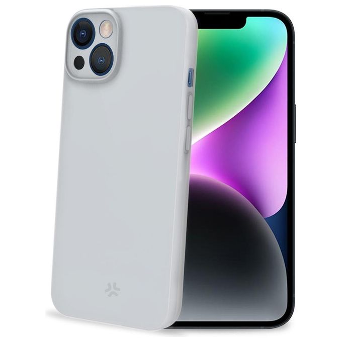 Celly SPACE1053WH Space Cover posteriore iPhone 15 TPU super sottile colore Bianco