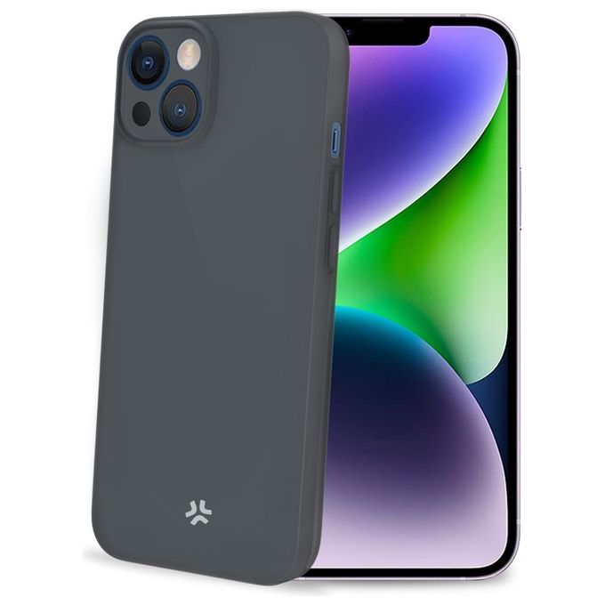 Celly SPACE1055BK Space Cover Custodia per iPhone 15 Plus TPU colore Nero