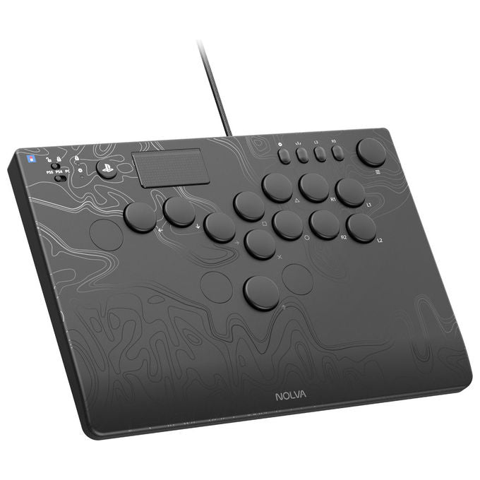 Hori SPF-049E NOLVA Controller Arcade Meccanico All-Button PS5 PS4 PC 21 Pulsanti Licenza Sony colore Nero