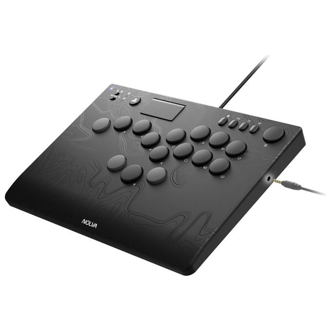 Hori SPF-049E NOLVA Controller Arcade Meccanico All-Button PS5 PS4 PC 21 Pulsanti Licenza Sony colore Nero