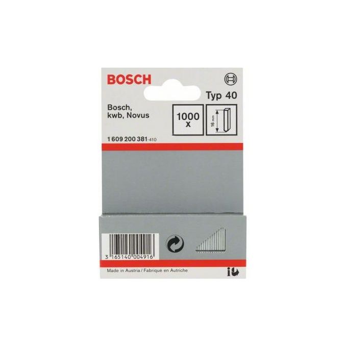 Accessori Bosch Graffatrici Ptk Graffe 10x14 mm 1609200368