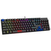Celly SPMECHKEYBOARD Phantom Tastiera Meccanica Gaming Full-size con Switch Rossi Retroilluminazione RGB 25 Tasti Anti-ghosting Layout USA colore Nero