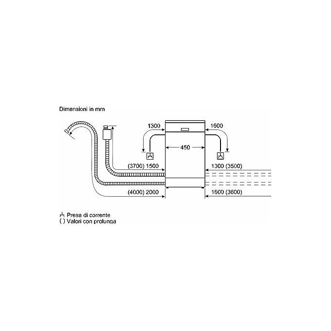 Bosch SPS2HKI58E Serie 2 Lavastoviglie Libera Installazione 10 coperti Classe E 46 dB Wi-Fi Home Connect (84.5x45x60 cm) colore Acciaio Inox