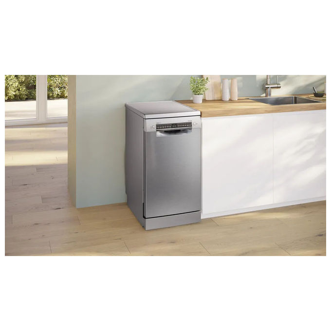 Bosch SPS4EMI17E Serie 4 Lavastoviglie Libera installazione 10 coperti Classe B 44 dB Wi-Fi EfficientDry (84.5x45x60 cm) colore Acciaio Inox