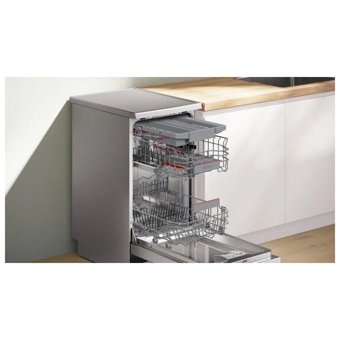 Bosch SPS4EMI17E Serie 4 Lavastoviglie Libera installazione 10 coperti Classe B 44 dB Wi-Fi EfficientDry (84.5x45x60 cm) colore Acciaio Inox