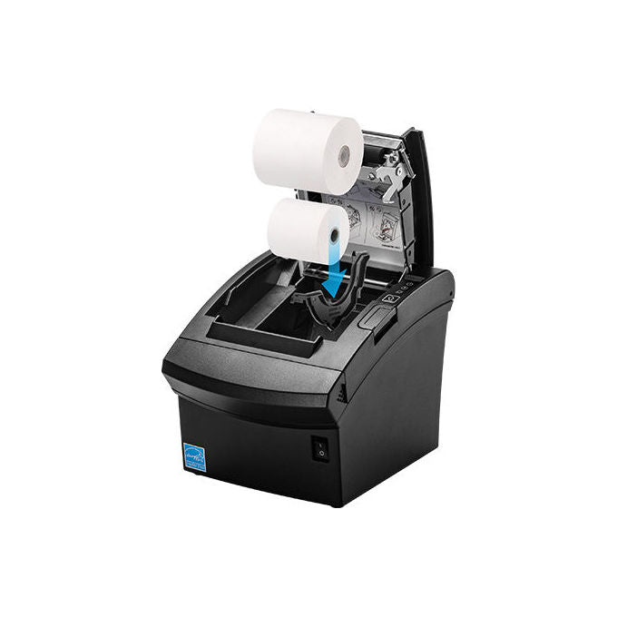 Bixolon SRP-350plusV, stampante POS termica diretta, USB, Ethernet, Wi-Fi, taglierina automatica, 400 mm-s, nera