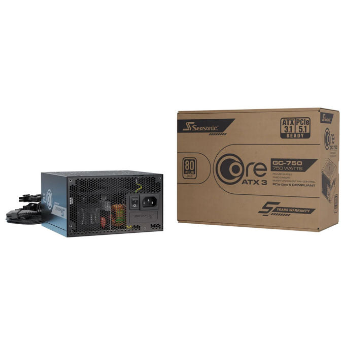 Seasonic SRP-CGC751-A5A32SF CORE GC-750 Alimentatore ATX 3.1 750 W 80 PLUS Gold Cavo Modulare colore Nero
