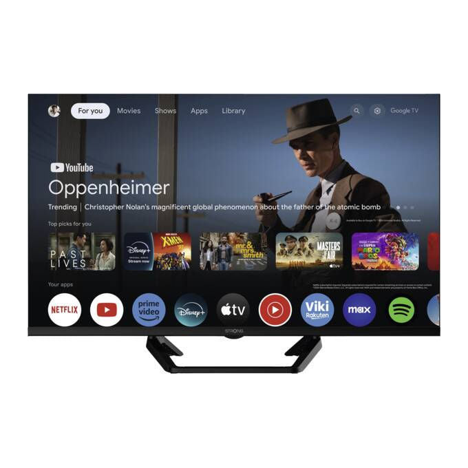Strong SRT32HG4723C TV LED 32'' HD Google TV DVB-T2 DVB-C DVB-S2 12V colore Nero