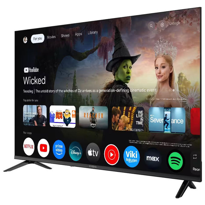 Strong SRT55UH7773 TV 55'' 4K Ultra HD Smart Android Wi-Fi HDR10 colore Nero