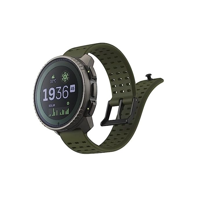 SUUNTO SS050859000 Vertical Orologio Sportivo GPS 95+ Sport Ricarica Solare Monitoraggio Salute 24-7 colore Verde