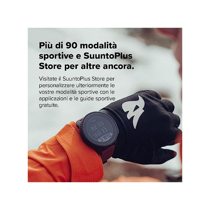 SUUNTO SS050859000 Vertical Orologio Sportivo GPS 95+ Sport Ricarica Solare Monitoraggio Salute 24-7 colore Verde