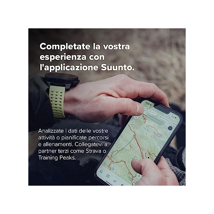 SUUNTO SS050859000 Vertical Orologio Sportivo GPS 95+ Sport Ricarica Solare Monitoraggio Salute 24-7 colore Verde