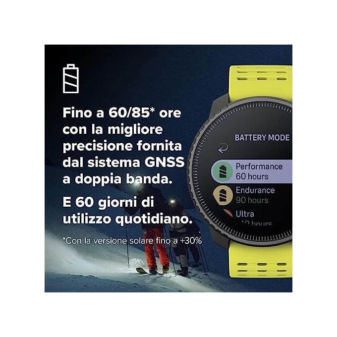 SUUNTO SS050860000 Vertical Orologio Sportivo GPS 5 Sistemi Satellitari Ricarica Solare Monitoraggio Salute 24-7 colore Titanio