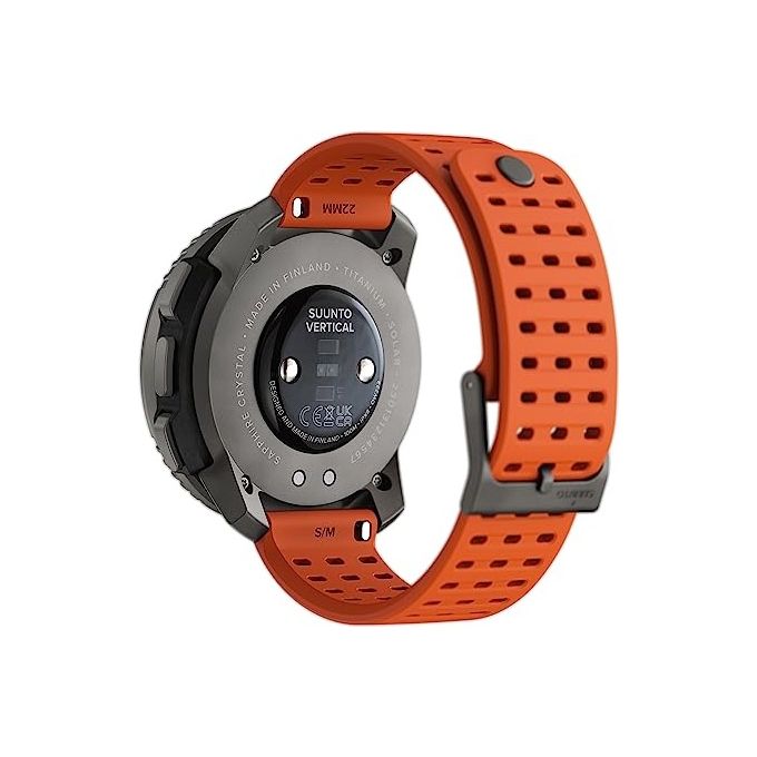 SUUNTO SS050861000 Vertical Orologio Sportivo GPS Multisport con Batteria a Lunga Durata e Ricarica Solare colore Arancione