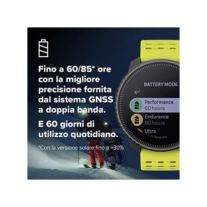 SUUNTO SS050861000 Vertical Orologio Sportivo GPS Multisport con Batteria a Lunga Durata e Ricarica Solare colore Arancione