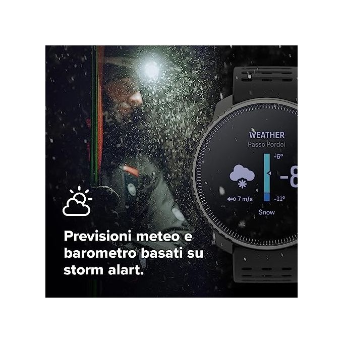 SUUNTO SS050865000 Vertical Orologio Sportivo GPS Altimetro Barometro Cardiofrequenzimetro 95+ Sport Monitoraggio Salute 24-7 colore Nero-Rosso