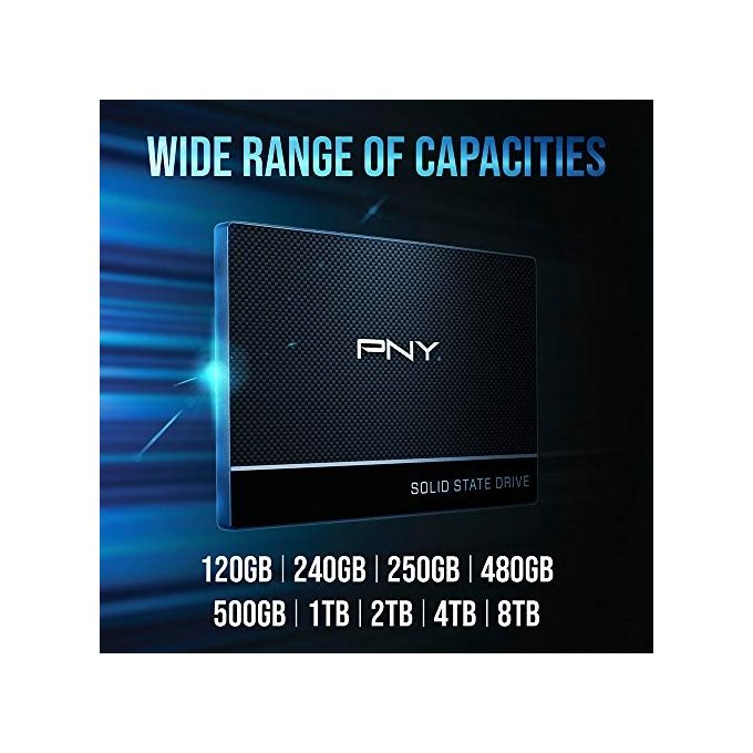 PNY SSD7CS900-1TB-RB CS900 SSD Interno 1TB SATA III 2.5'' 3D TLC 535 MB-s Lettura 500 MB-s Scrittura