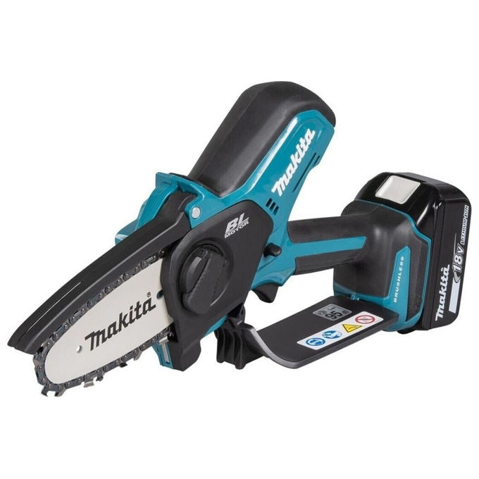 Makita DUC101RF06 Sega a batteria per potatura 18V con motore brushless e lubrificazione automatica catena colore Nero