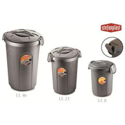 Bidoncino Moplen con Copertura lt. 8 Speedy Silver