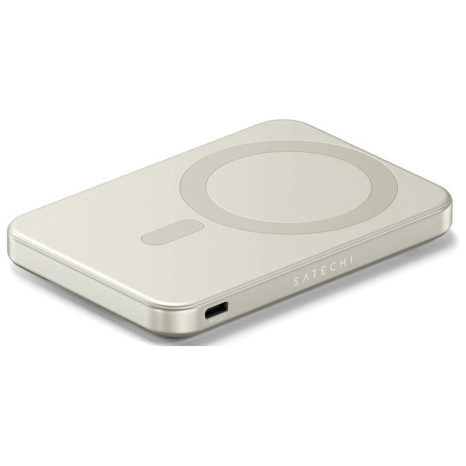 Satechi ST-B5Q2SW On-the-Go Magnetic Qi2 Powerbank Stand 5000 mAh 15 W wireless 20 W USB-C colore Sabbia