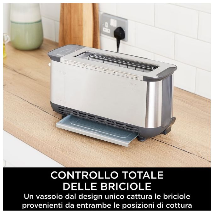 Ninja ST202EU Foodi 3-in-1 Tostapane con Griglia e Pressa per Panini