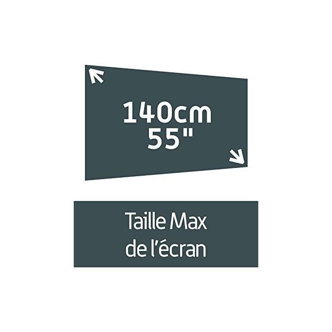 Meliconi Stand 400 Supporto Orientabile da Mobile per Tv da 32'' a 55'' Nero