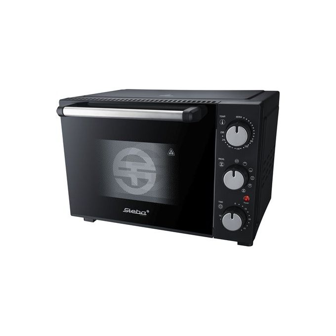 Steba 04-59-00 KB M19 Forno Compatto Elettrico 19 litri 1400 W Ventilato con Doppia Porta in Vetro (31x45x37 cm) colore Nero