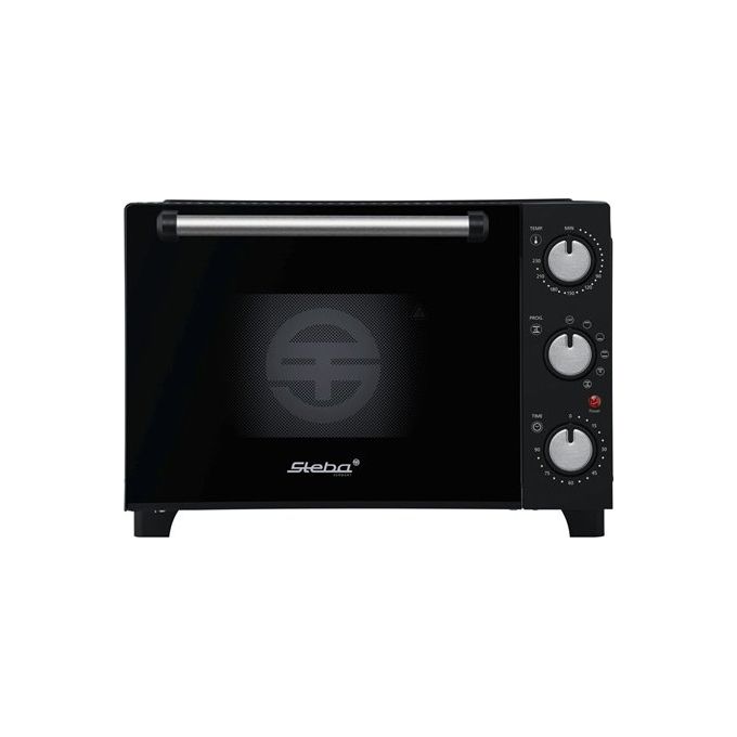 Steba 04-59-00 KB M19 Forno Compatto Elettrico 19 litri 1400 W Ventilato con Doppia Porta in Vetro (31x45x37 cm) colore Nero