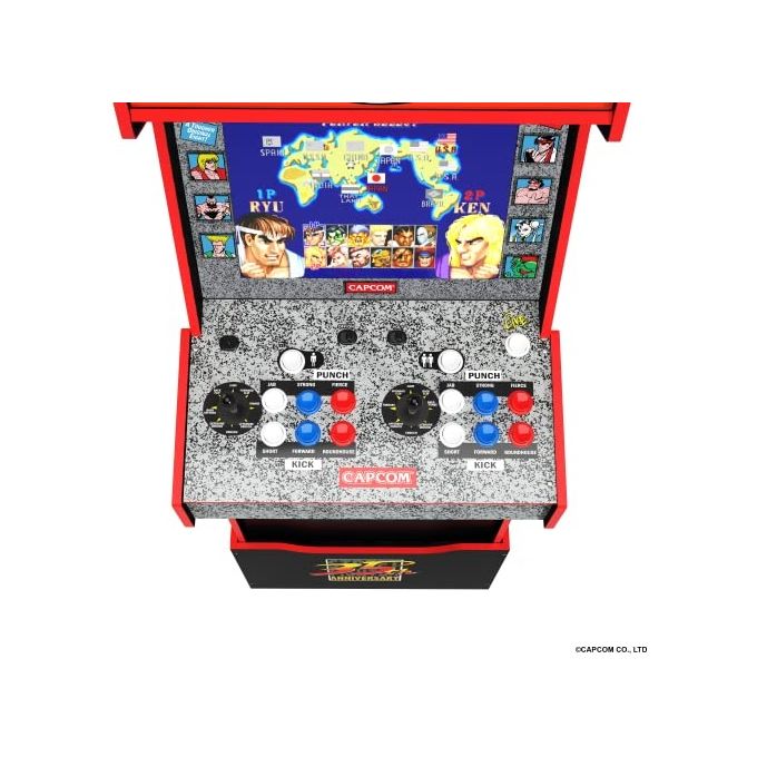 Arcade1up STF-A-202110 Capcom Legacy Yoga Flame Edition Cabinato Arcade 14 Giochi Wi-Fi Monitor 17'' colore Multicolore