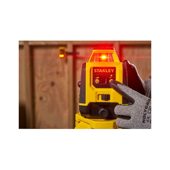 Stanley STHT77616-0 FATMAX Livella lineare laser 2 raggi portata 30 m precisione 2 mm-m autolivellante 3° colore Giallo