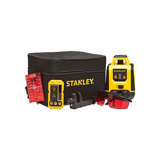Stanley STHT77616-0 FATMAX Livella lineare laser 2 raggi portata 30 m precisione 2 mm-m autolivellante 3° colore Giallo