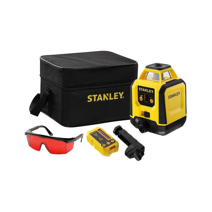 Stanley STHT77616-0 FATMAX Livella lineare laser 2 raggi portata 30 m precisione 2 mm-m autolivellante 3° colore Giallo