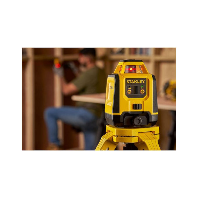 Stanley STHT77616-0 FATMAX Livella lineare laser 2 raggi portata 30 m precisione 2 mm-m autolivellante 3° colore Giallo