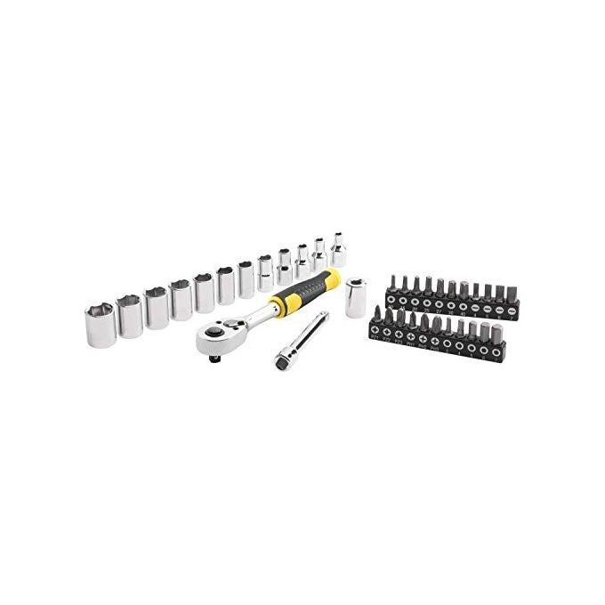 Stanley Set Chiavi a Bussola 1-4'' Compatto 37 Pezzi Nero