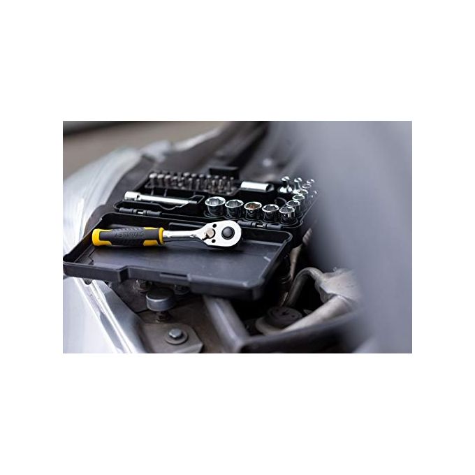 Stanley Set Chiavi a Bussola 1-4'' Compatto 37 Pezzi Nero