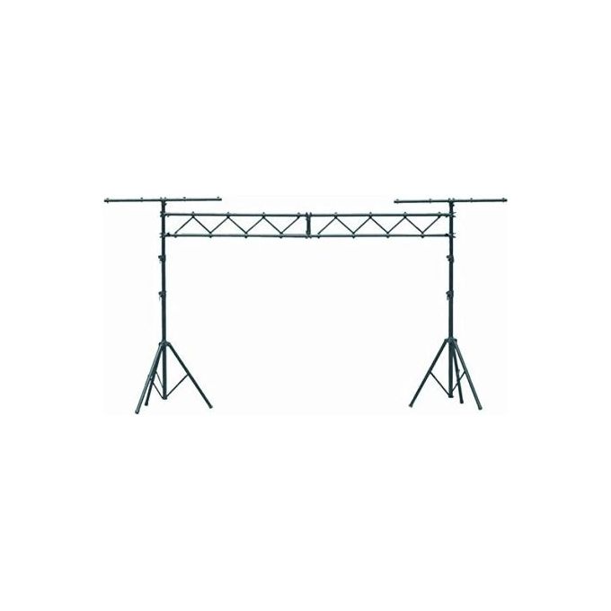 QUIK LOK STS-14 Sistema a Ponte in Alluminio per Luci Carico Massimo 75 Kg Peso 16 Kg Altezza Regolabile da 162 cm a 325 cm colore Nero