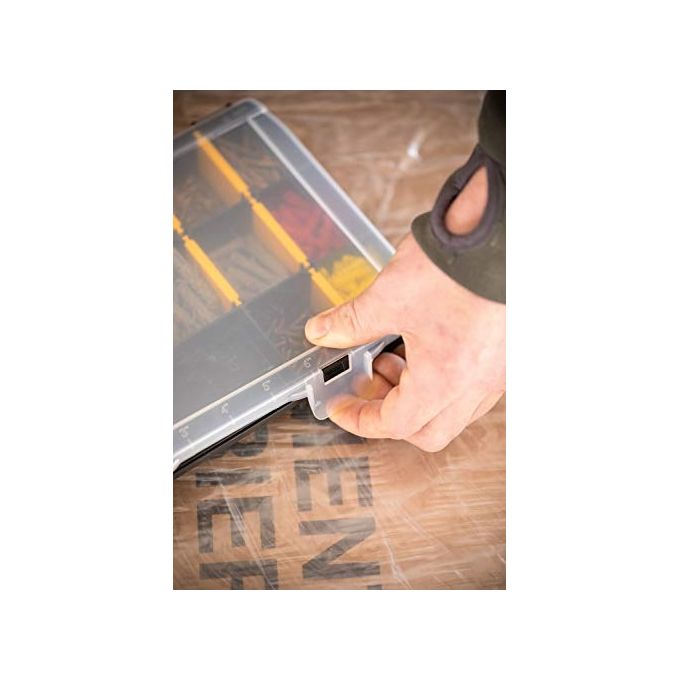Stanley Organizer Basic line 27,2x18,9x4,6cm 17 Comparti in Polipropilene con Coperchio Trasparente