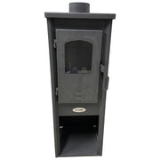 K-Line Karso Stufa a Legna 6 kW Volume Riscaldabile 78 mc Vano Portalegna colore Antracite