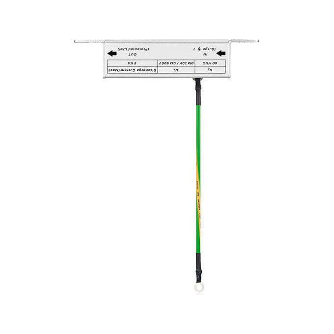 Zyxel protezione da sovratensione ethernet, Gigabit 1 Gbps, compatibile PoE++, RJ45, installazione in linea, SurgePro-GE