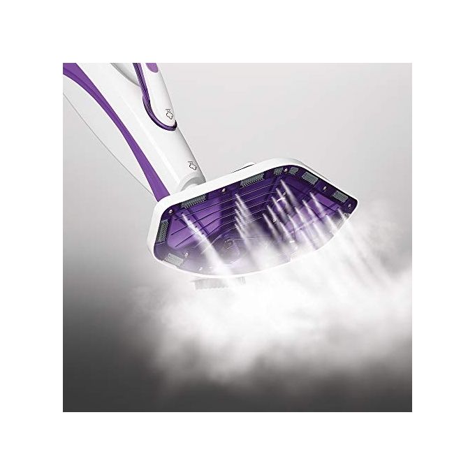 Polti PTEU0274 Vaporetto SV440_Double Scopa a Vapore Portatile Senza Sacco 2 in 1 Capacita' 300 ml Potenza 1500 W Bianco-Viola