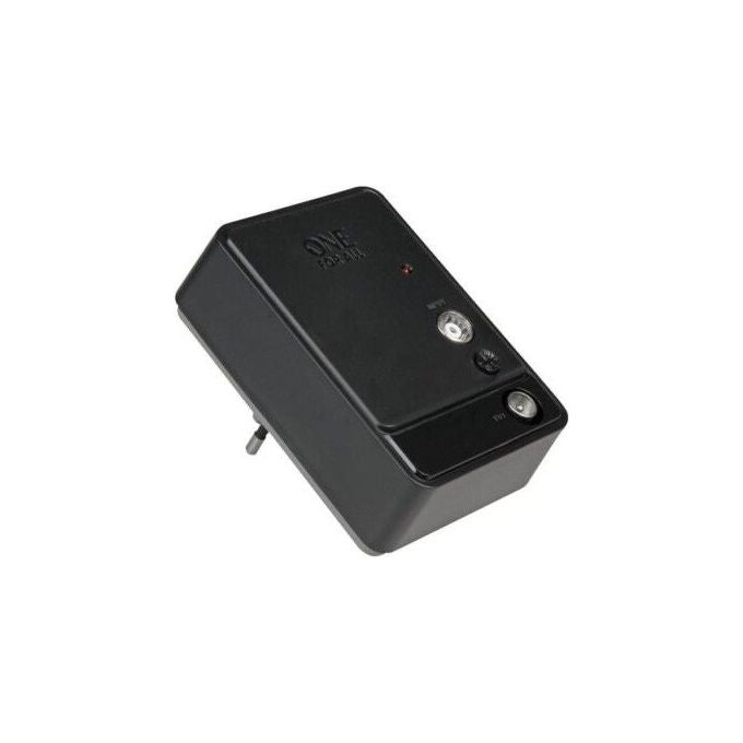 One For All SV9610 Amplificatore di Segnale TV Digitale 1 Uscita 20 dB Filtro 3G 4G LTE Plug and Play colore Nero